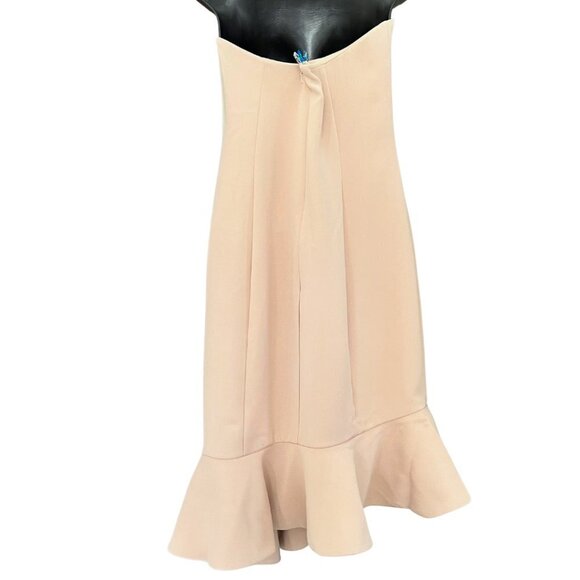 Chrissy Teigen x REVOLVE [Medium NWT] Micah Mini Dress in Nude - Picture 6 of 14